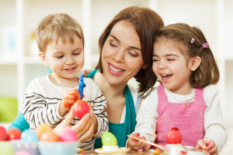 Decorating Eggs, Hard-Boiled or Blown Eggs