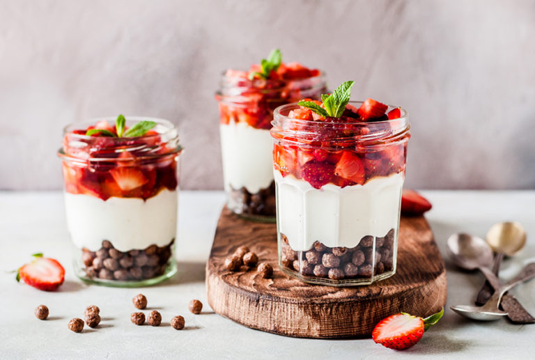 Berry Trifles in a Jar
