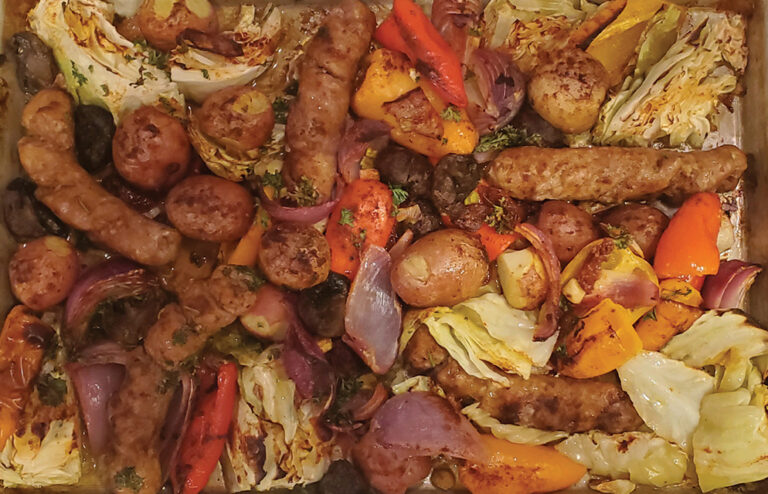 Sheet Pan Vegetables & Sausage