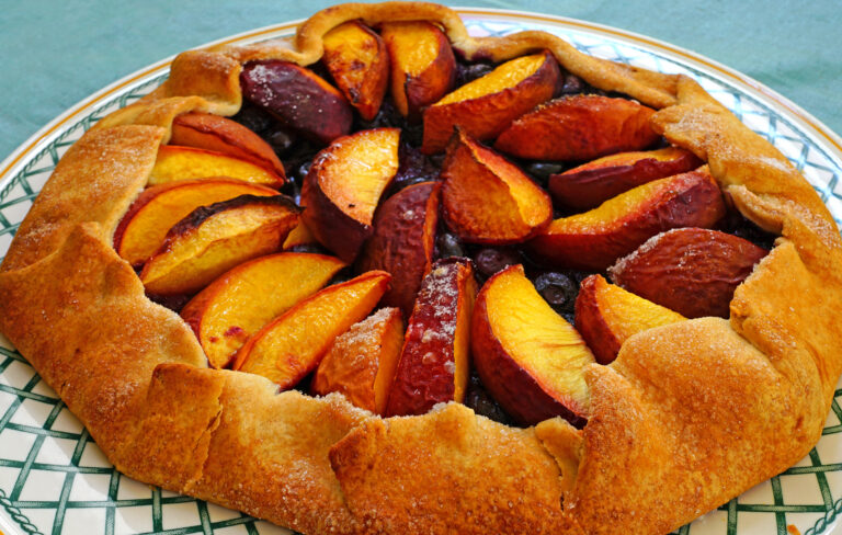 Easy Peach-Blueberry Tart